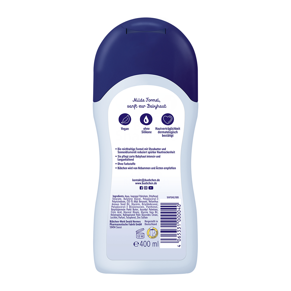 Бебешки лосион за тяло Bübchen Pflege Lotion Sensitiv 400 мл