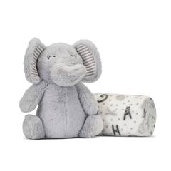 Бебешко одеяло със слонче Lorelli Nappy 90x75 см, сиво
