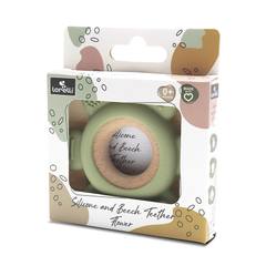 Гризалка Silicone and Beech Teether Flower Fresh Green