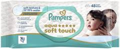 Мокри кърпички pampers aqua soft touch 48 бр.