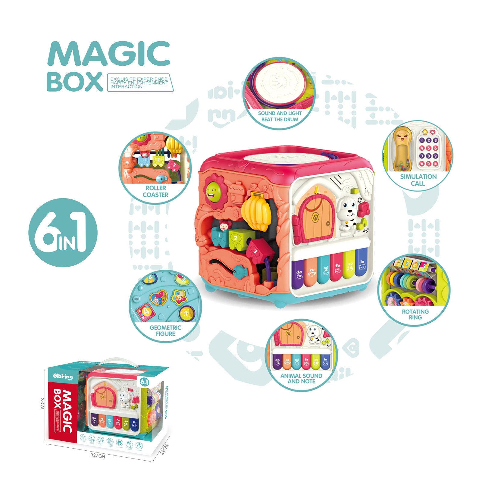 Детска играчка образователен активен център magic box 6in1 no. 698-65