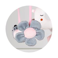 Музикална въртележка за кошара с проектор Chipolino, розова градина