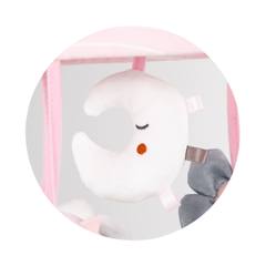 Музикална въртележка за кошара с проектор Chipolino, розова градина