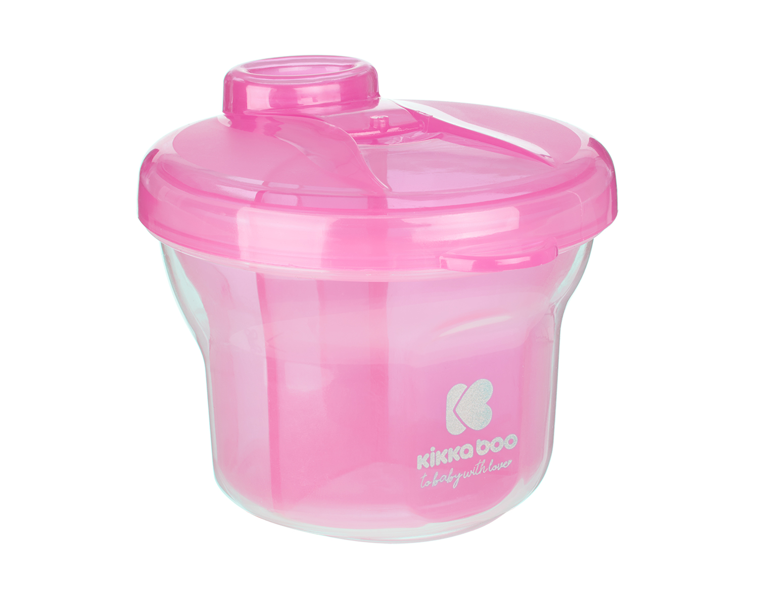 Дозатор за сухо мляко Milk powder dispenser 2in1 Pink