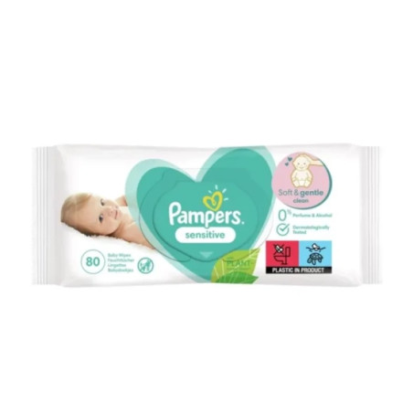 Мокри кърпички pampers sensitive 80 бр