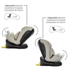 Lorelli SOLARIS i-Size ISOFIX Support Leg 360 столче за кола 40-150 см, розово