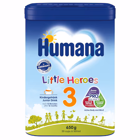 Адаптирано мляко Humana 3 Little Heroes 650 г