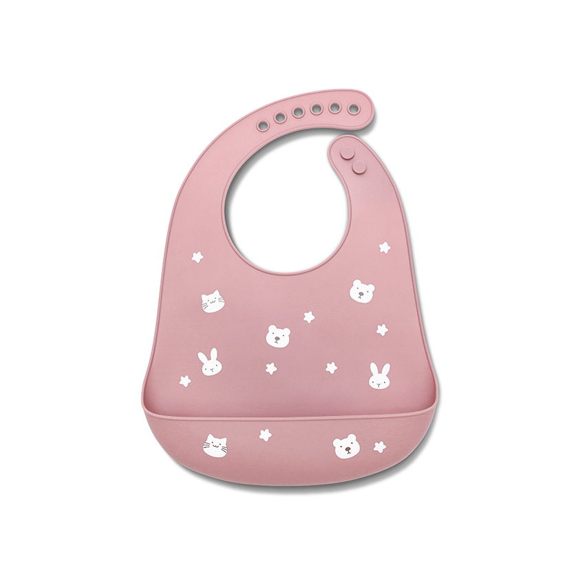 Силиконов лигавник Silicone Bib Deep Pink