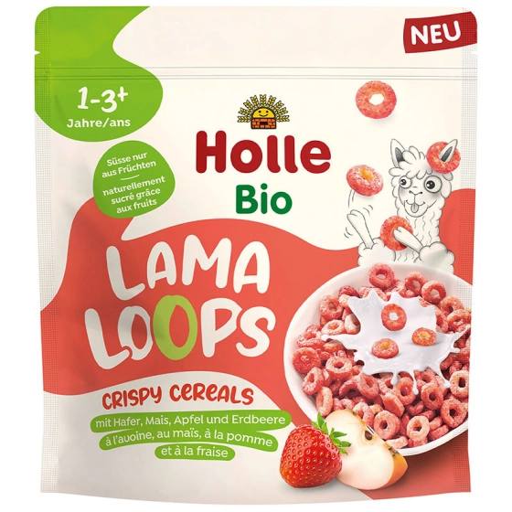 Хрупкава зърнена закуска Holle Lama Loops 125 г