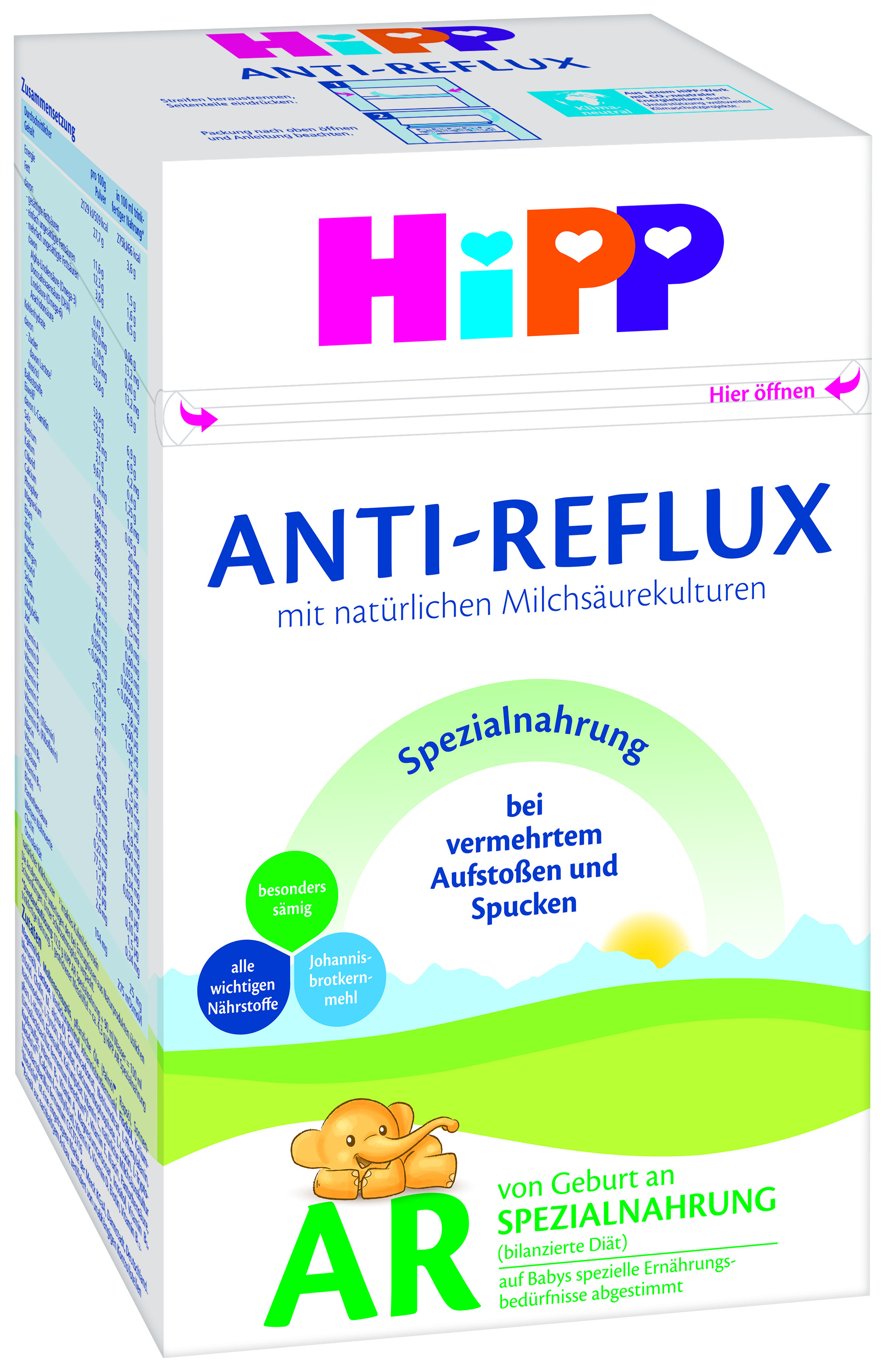 Адаптирано мляко HiPP Anti-Reflux Spezialnahrung AR