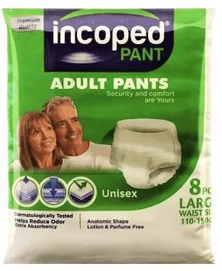 Хигиенни пелени тип гащи Incoped Pant Unisex 8 бр. 110-150 см