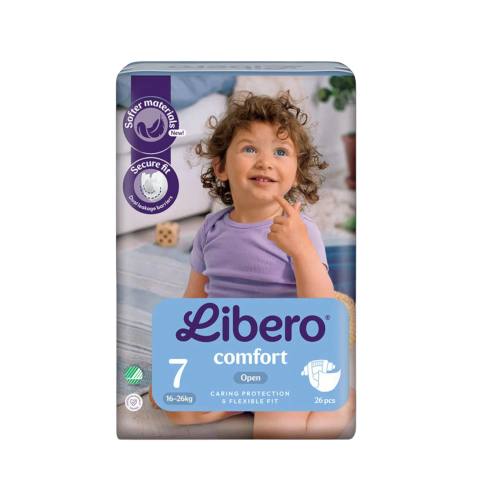 Пелени за еднократна употреба Libero Comfort 7 16-26 кг 26 бр