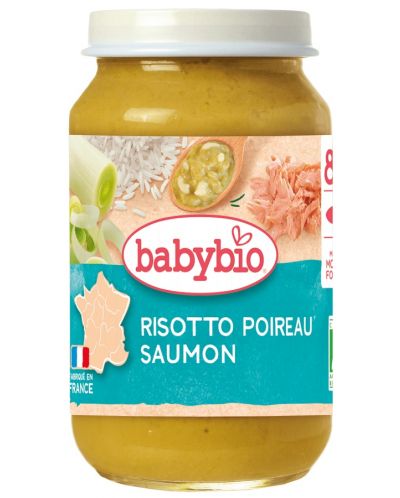 Бебешко пюре Risotto Poireau Saumon 200 г.