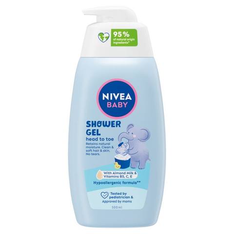 Бебешки душ гел NIVEA BABY Head to Toe 500 мл.