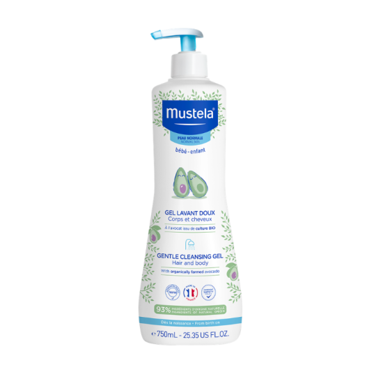 Нежен измиващ гел Mustela Gentle Cleansing Gel 750 мл