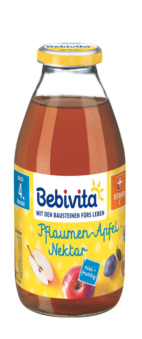 Бебешки нектар Bebivita ябълки и сливи
