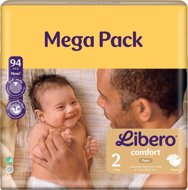 Пелени за еднократна употреба Libero Comfort 2 Mega Pack 94 бр