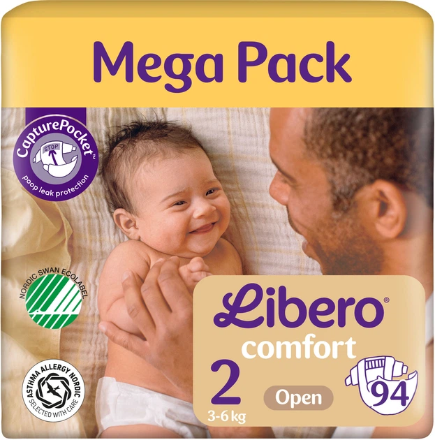 Пелени за еднократна употреба Libero Comfort 2 Mega Pack 94 бр