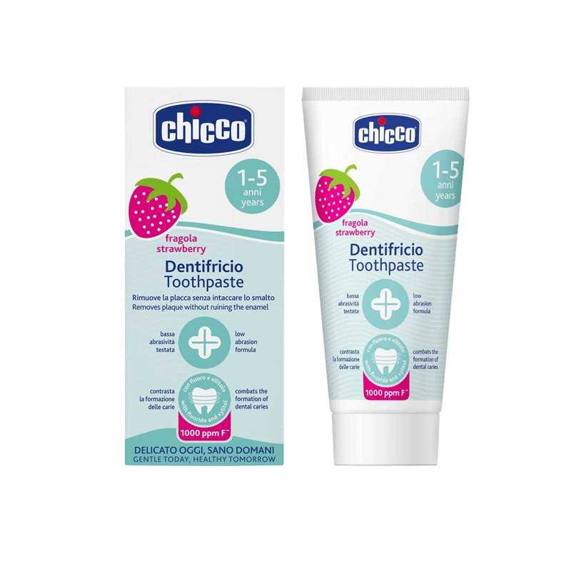 Детска паста за зъби Chicco с вкус на ягода 1-5 years