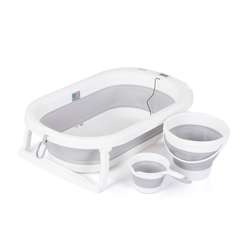 Бебешка вана сгъваема Bubble Spa с дигитален термометър и каничка