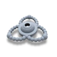 Бебешка гризалка-дрънкалка Silicone Rattle-Teether Grey