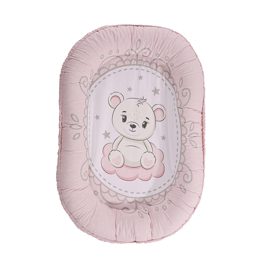 Бебешко гнездо Baby Nest 92x58 Little Bear Pink / мечо розово