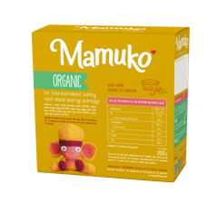 Бебешка каша Mamuko Organic Oat, raw buckwheat, barley, spelt wheat and rye porridge 10 servings 6+ months