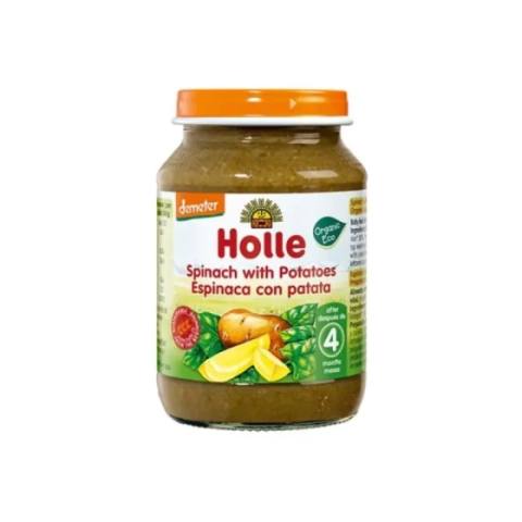 Бебешко пюре Holle Bio Organic спанак и картоф от 5-ия месец 190 г