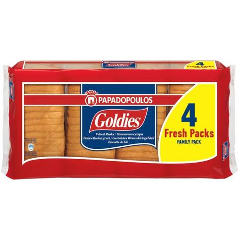 Пшенични сухари Papadopoulos Goldies 510 г.