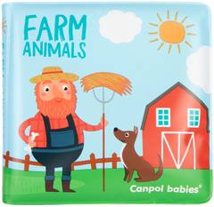 Гумена книжка за баня със свирка Canpol babies farm animals 6м+
