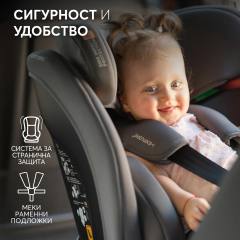 KikkaBoo i-Explore 2 столче за кола i-Size 40-150 см, черно