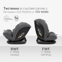 KikkaBoo i-Explore 2 столче за кола i-Size 40-150 см, черно