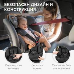 KikkaBoo i-Explore 2 столче за кола i-Size 40-150 см, черно