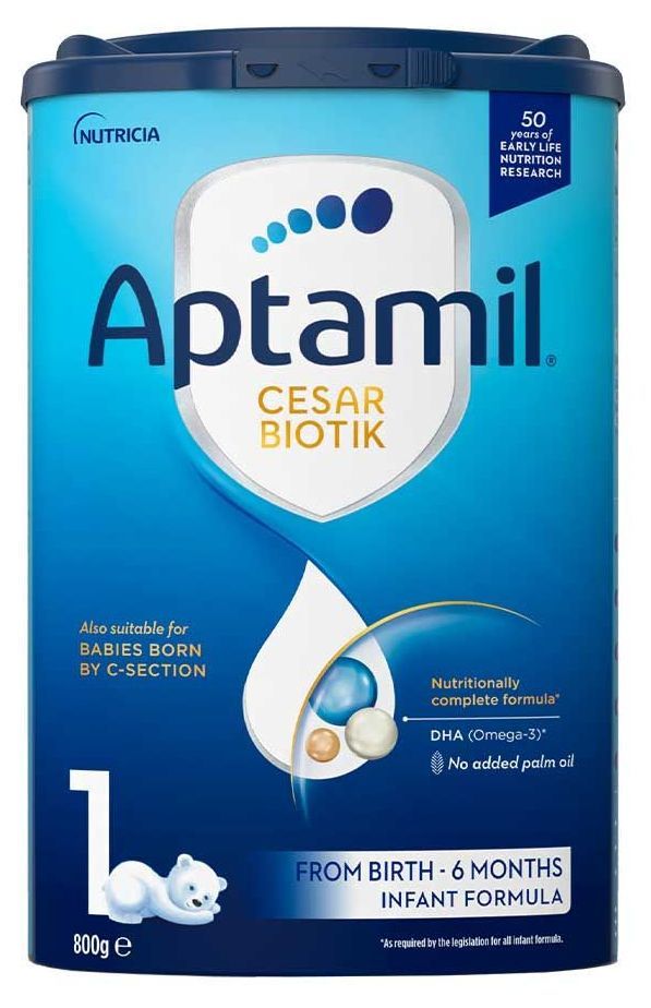 Адаптирано мляко Aptamil Cesar Biotik 1 800 г.