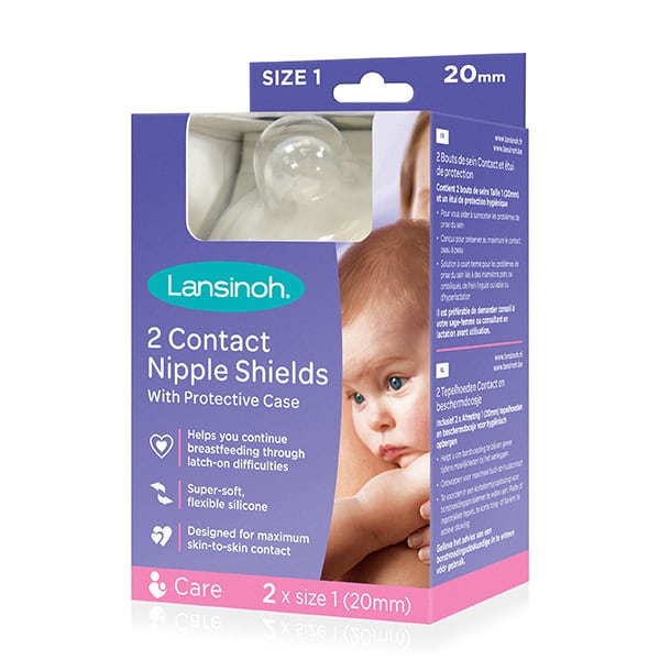 Силиконови протектори за зърна Contact Nipple Shields 20 мм Size 1 2 броя
