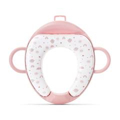 Мека седалка за тоалетна чиния с облегалка Planets Pink