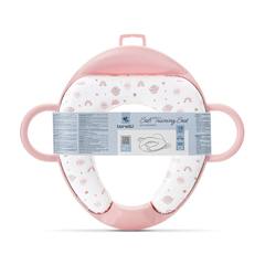 Мека седалка за тоалетна чиния с облегалка Planets Pink
