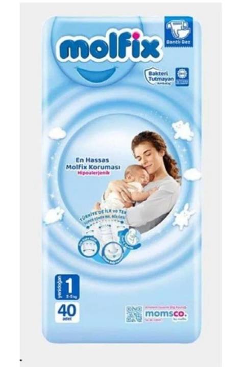 Пелени за еднократна употреба Molfix Newborn 1 2-5 кг 40 бр