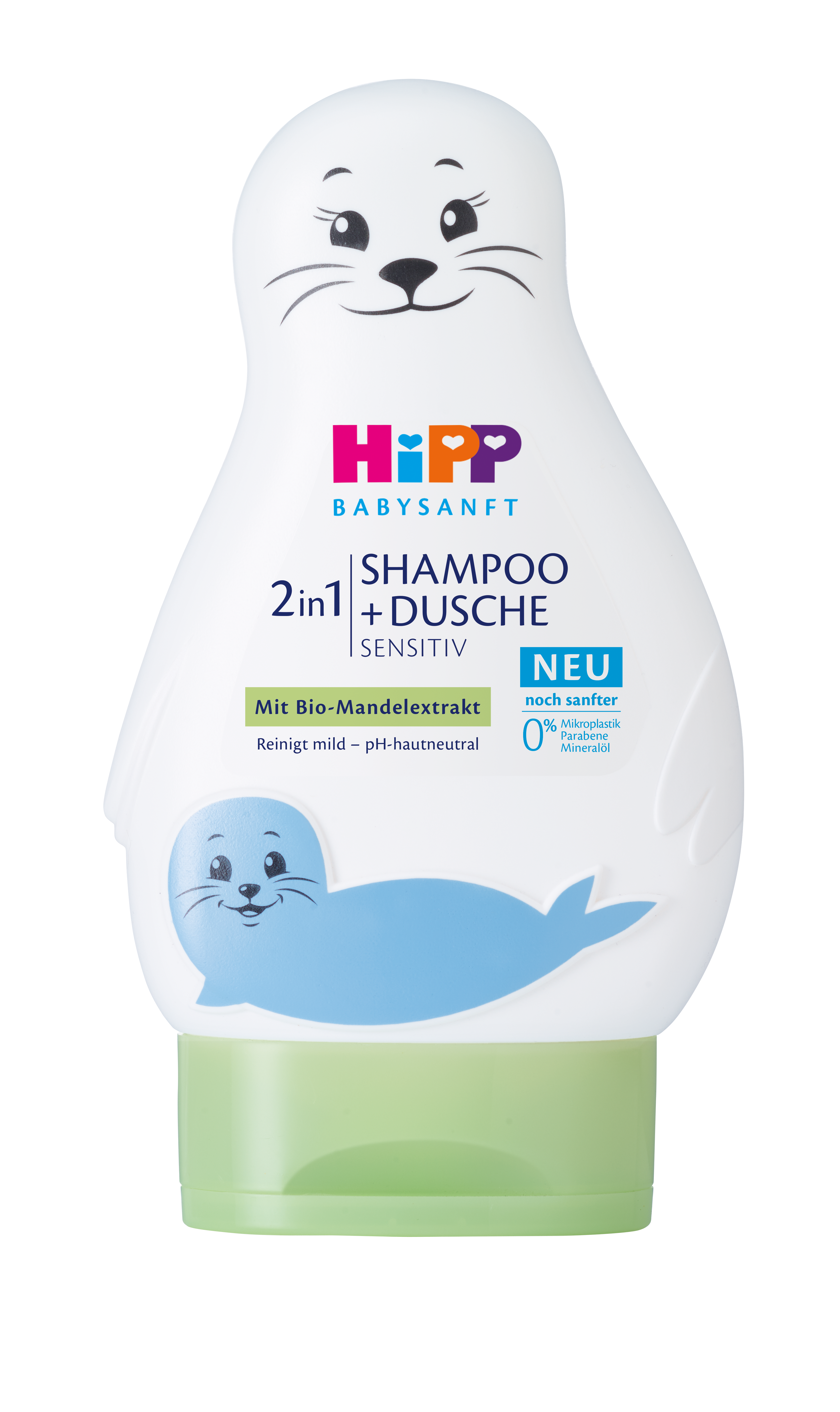 Бебешки шампоан и душ гел HiPP Babysanft 2in1 Sensitiv 200 мл.