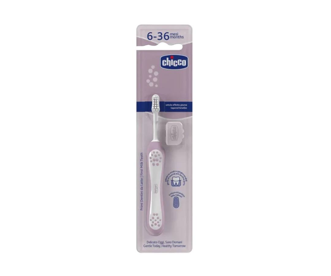 Бебешка четка за зъби Chicco Primi Dentini 6-36 месеца