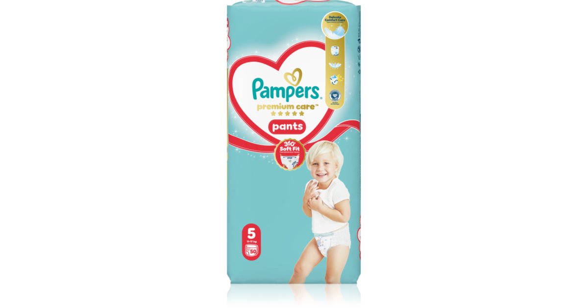 Пелени гащи Pampers Premium Care Pants размер 5, 11-17 кг, 50 бр.