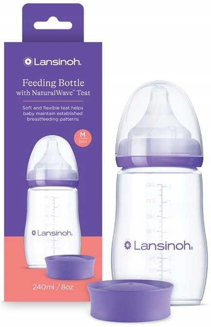 Бебешко шише за хранене Feeding Bottle with NaturalWave Teat 240 мл. / 8oz