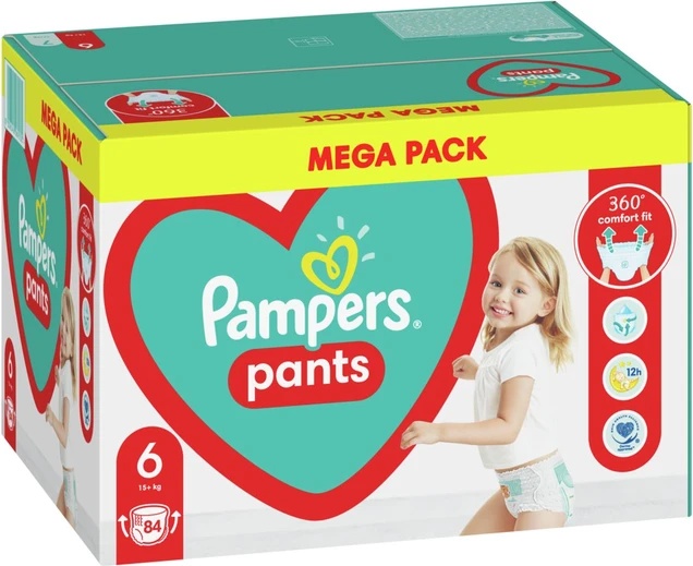 Пелени гащи Pampers Active Baby Pants размер 6, 84 бр