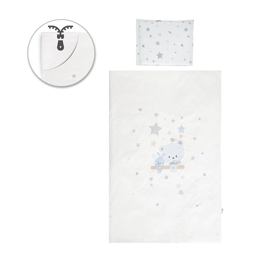 Спален комплект 5 части Cosy Bear With Swing Blue