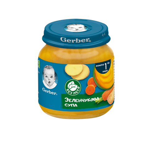 Бебешко пюре Gerber зеленчукова супа