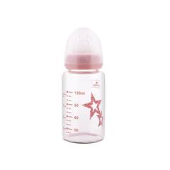 Стъклено шише с биберон anti-colic 120 мл. / blush pink