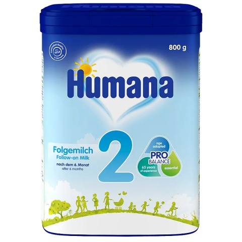 Адаптирано мляко Humana 2 Folgemilch 800 г