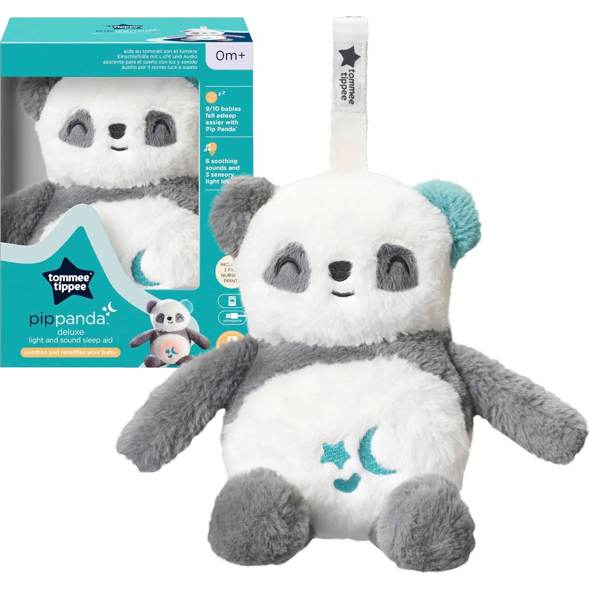 Музикална плюшена играчка Pippanda Deluxe Light and Sound Sleep Aid
