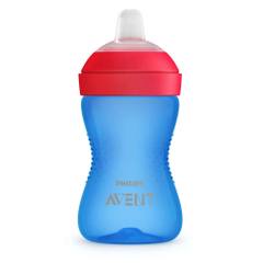 Неразливаща чаша с мек накрайник Philips Avent, 300 ml, синя