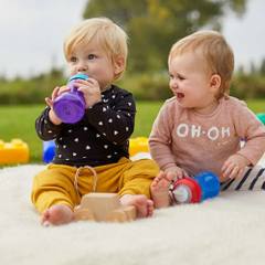 Неразливаща чаша с мек накрайник Philips Avent, 300 ml, синя